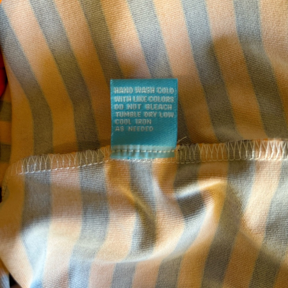 J. McLaughlin Nicola Orange and Navy Dress Gators 
 Miami Syracuse Virginia - Picture 11 of 11